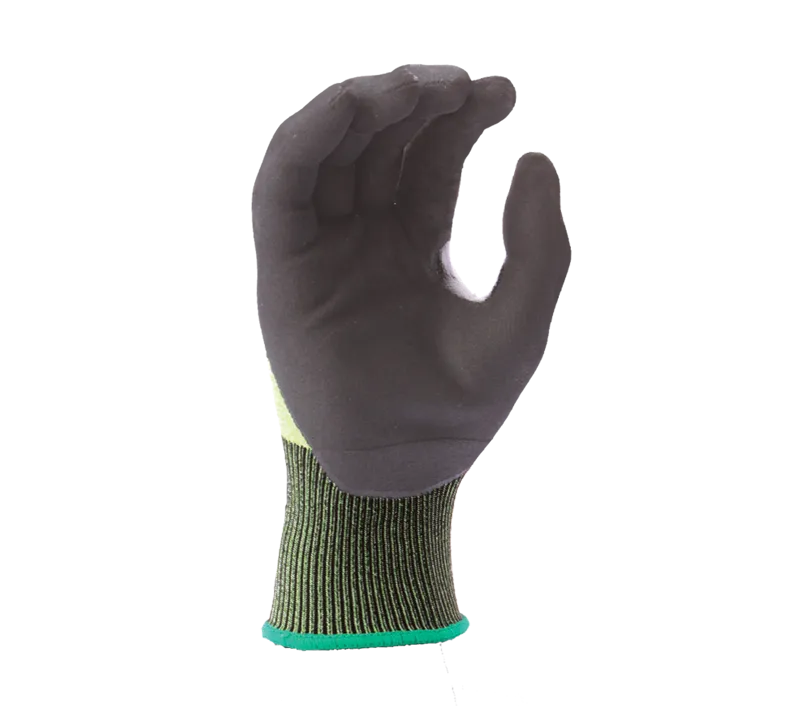 18G HDPE, Micro-Foam Nitrile palm coated, Reinforced Thumb Crotch, ANSI Cut A2, Touchscreen compatible