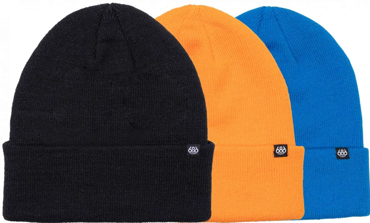 686 Standard Roll Up Beanie 3-Pack 2024