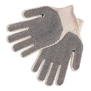 9660M MCR Safety Regular Weight Gloves, Medium, Cotton Polyester Blend, White