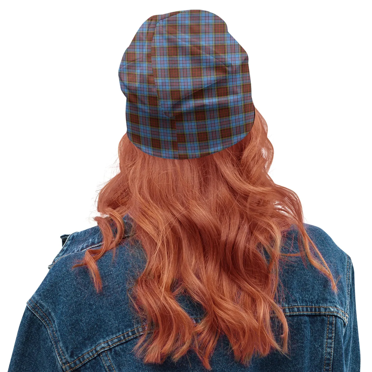 Anderson Modern Tartan Beanies Hat with Family Crest