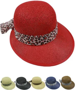 assorted color short back floppy summer hat Case of 72