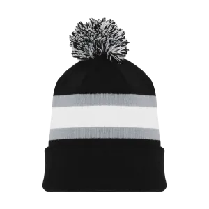 Athletic Knit (AK) A1830Y-941 Youth LA Black Hockey Toque/Beanie