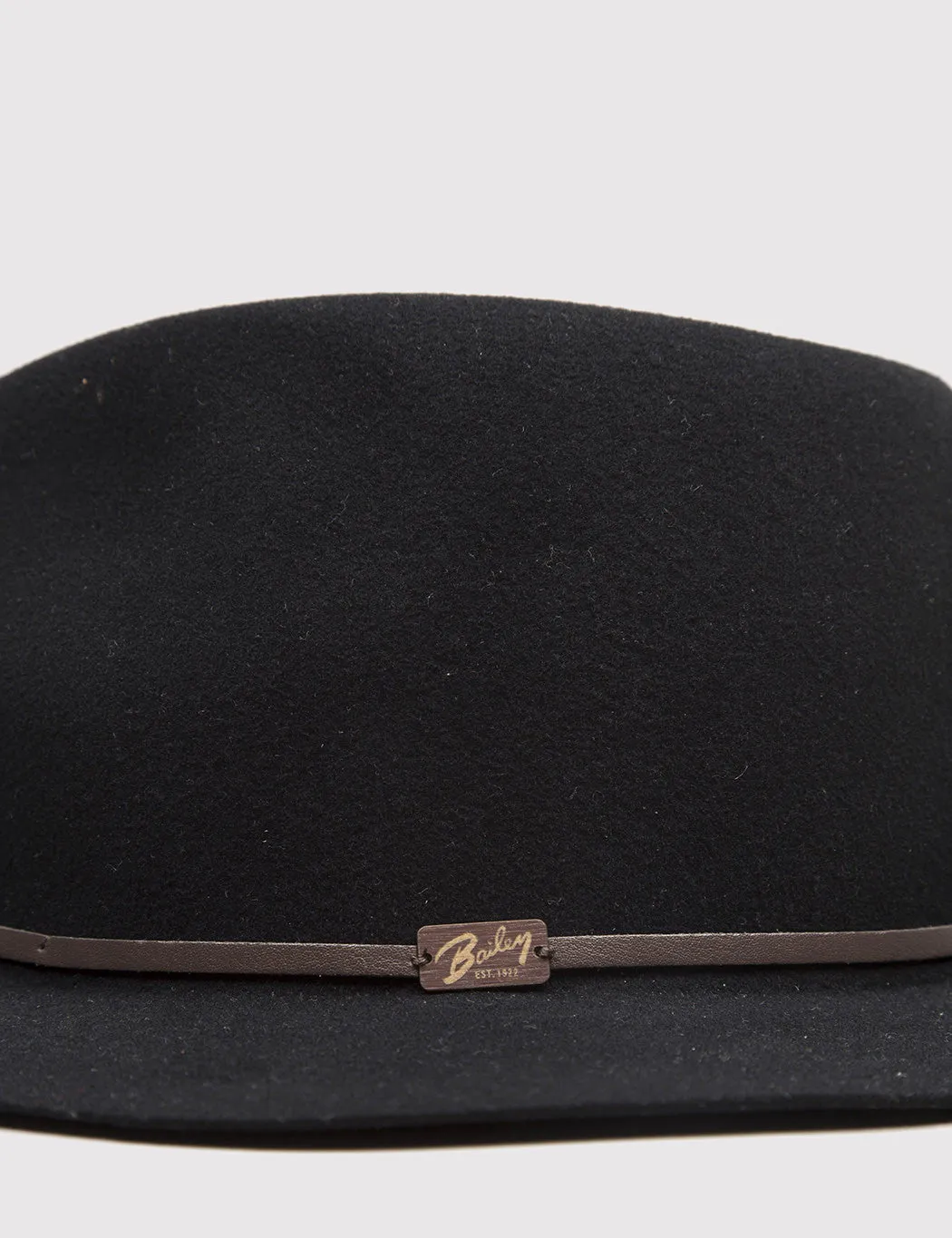 Bailey Jackman Unstructured Fedora Hat - Black