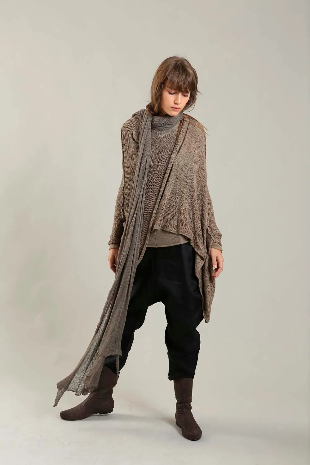 Big Air Bamboo & Soy Scarf - Dark Taupe