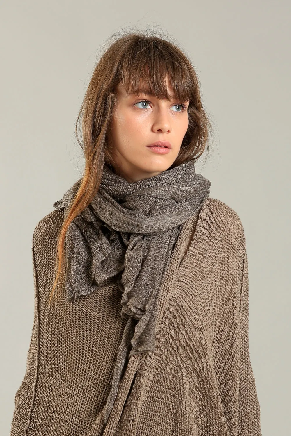 Big Air Bamboo & Soy Scarf - Dark Taupe