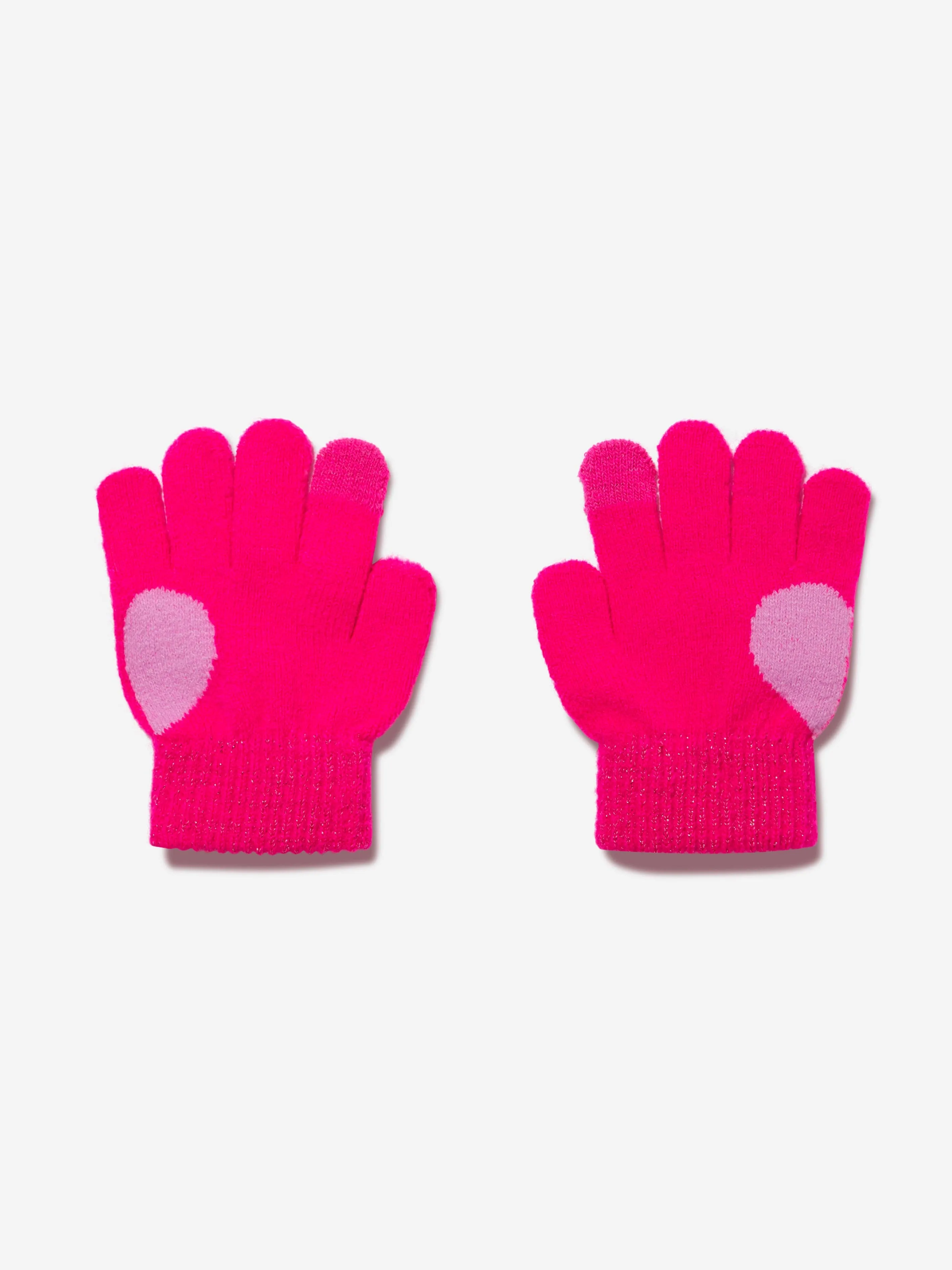 Billieblush Girls Knitted Gloves in Pink