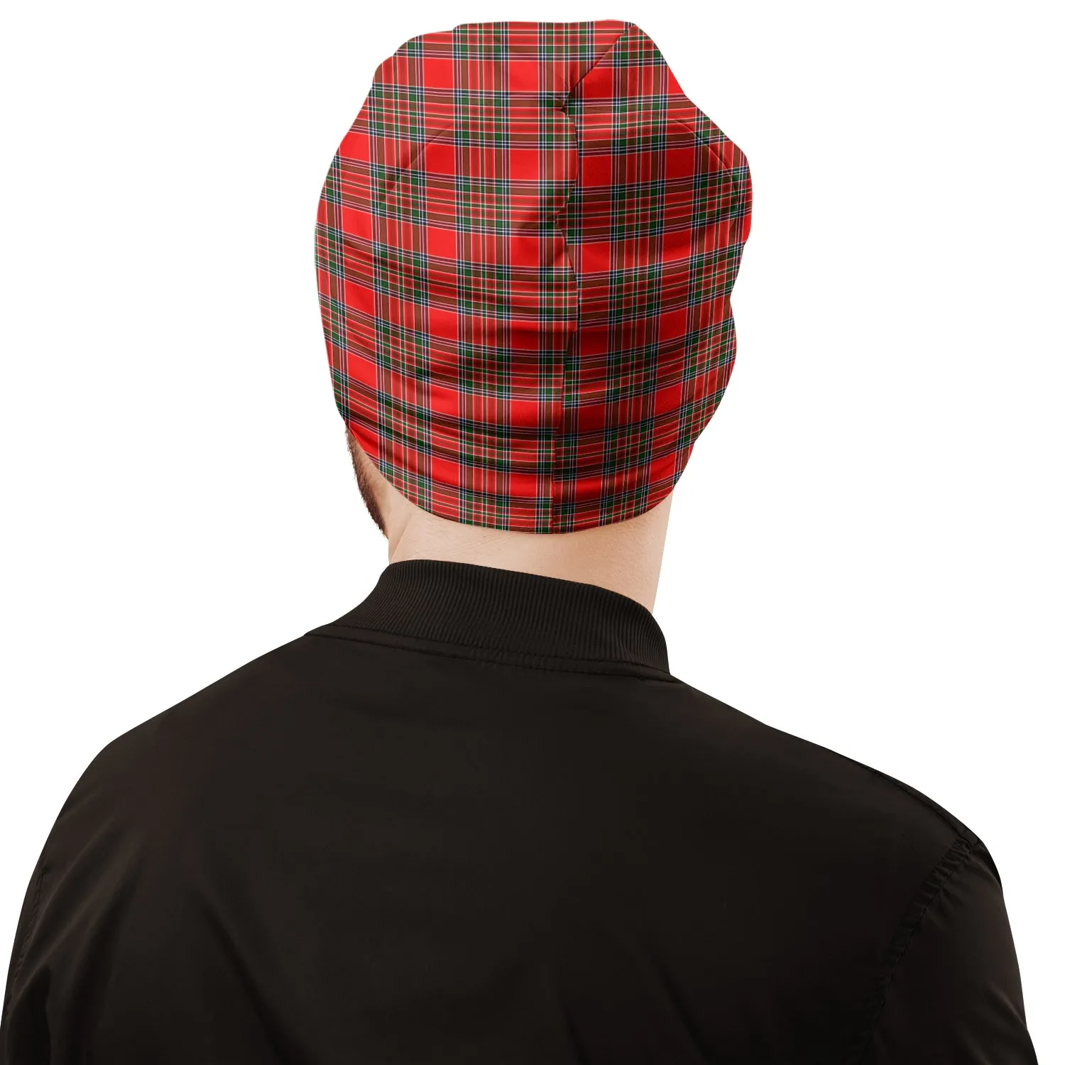 Binning Tartan Beanies Hat with Family Crest