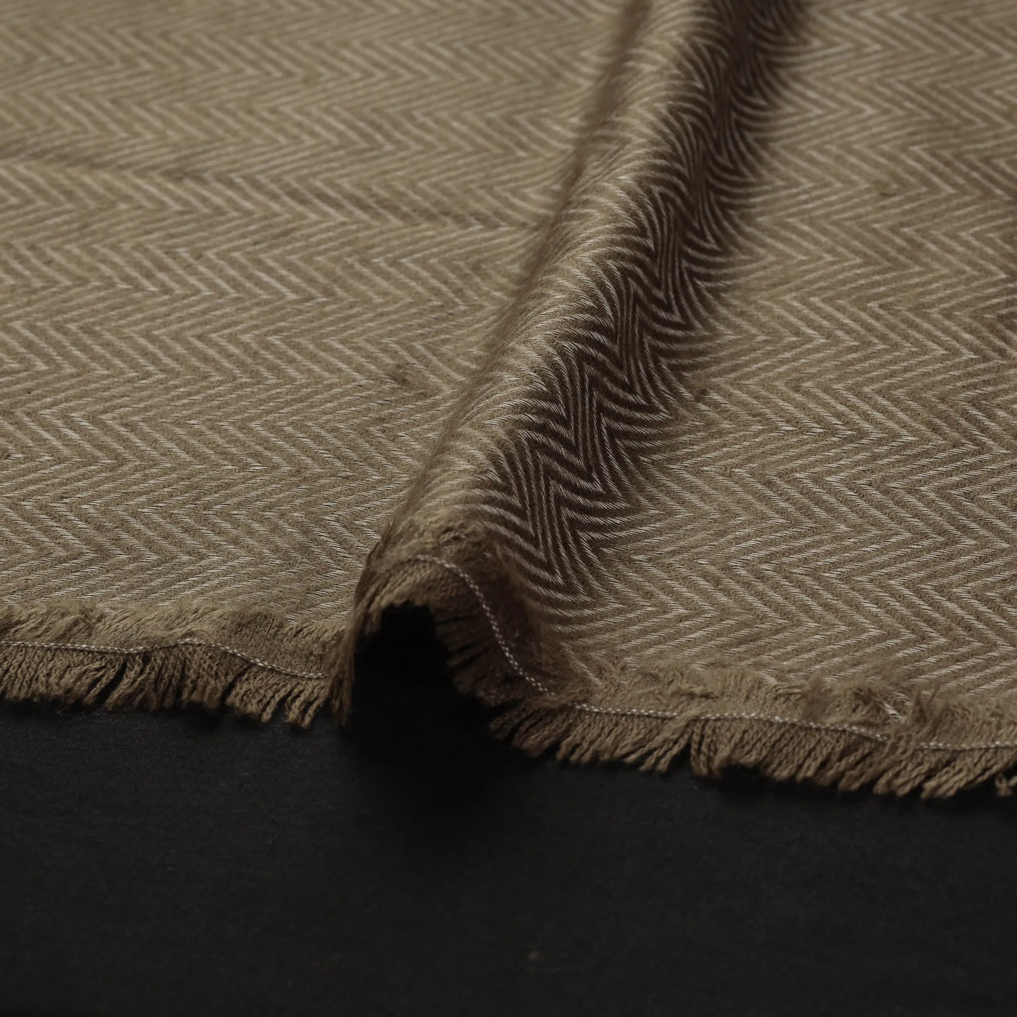 Brown - Acrylic Fine Wool Fabric 31