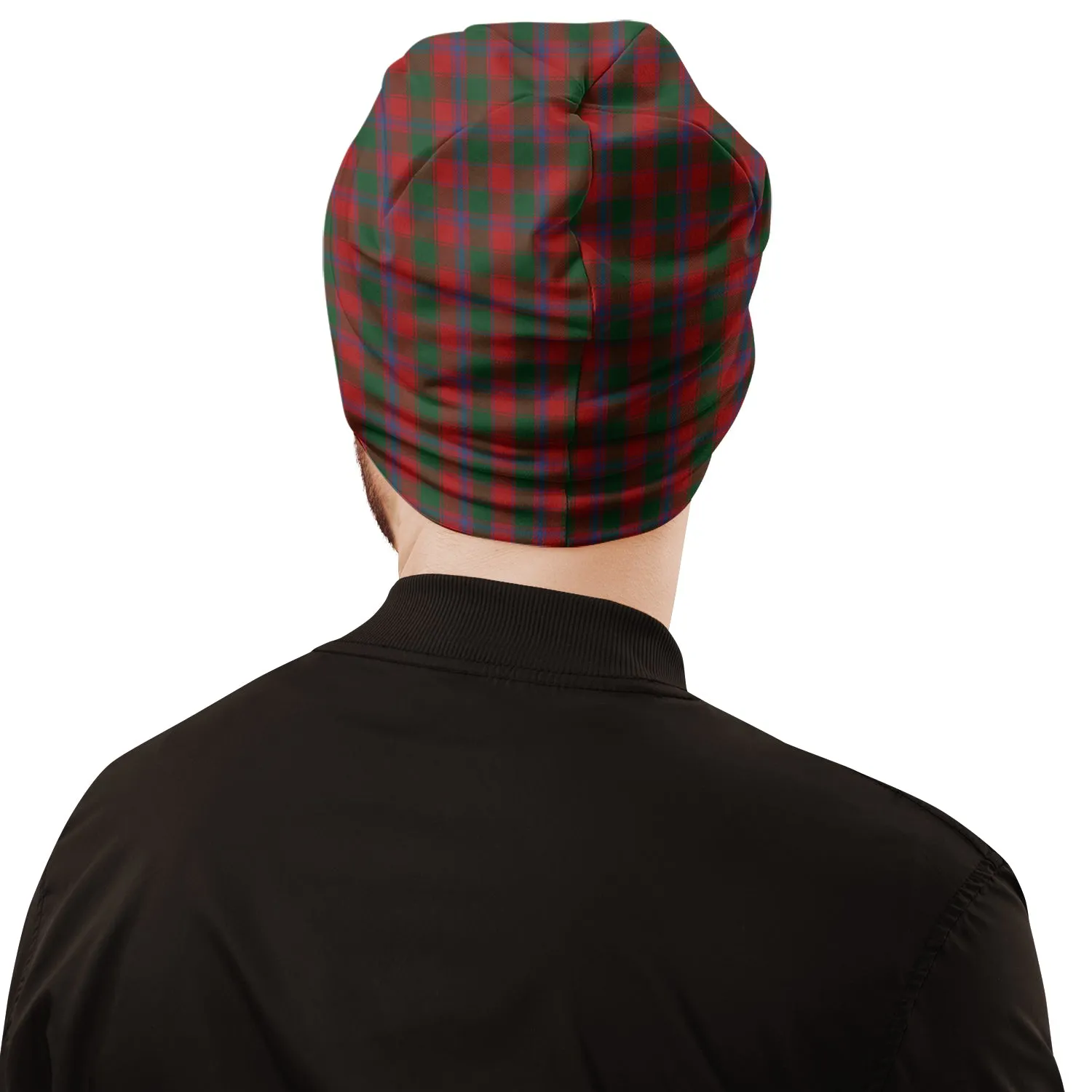 Bruce Old Tartan Beanies Hat with Family Crest