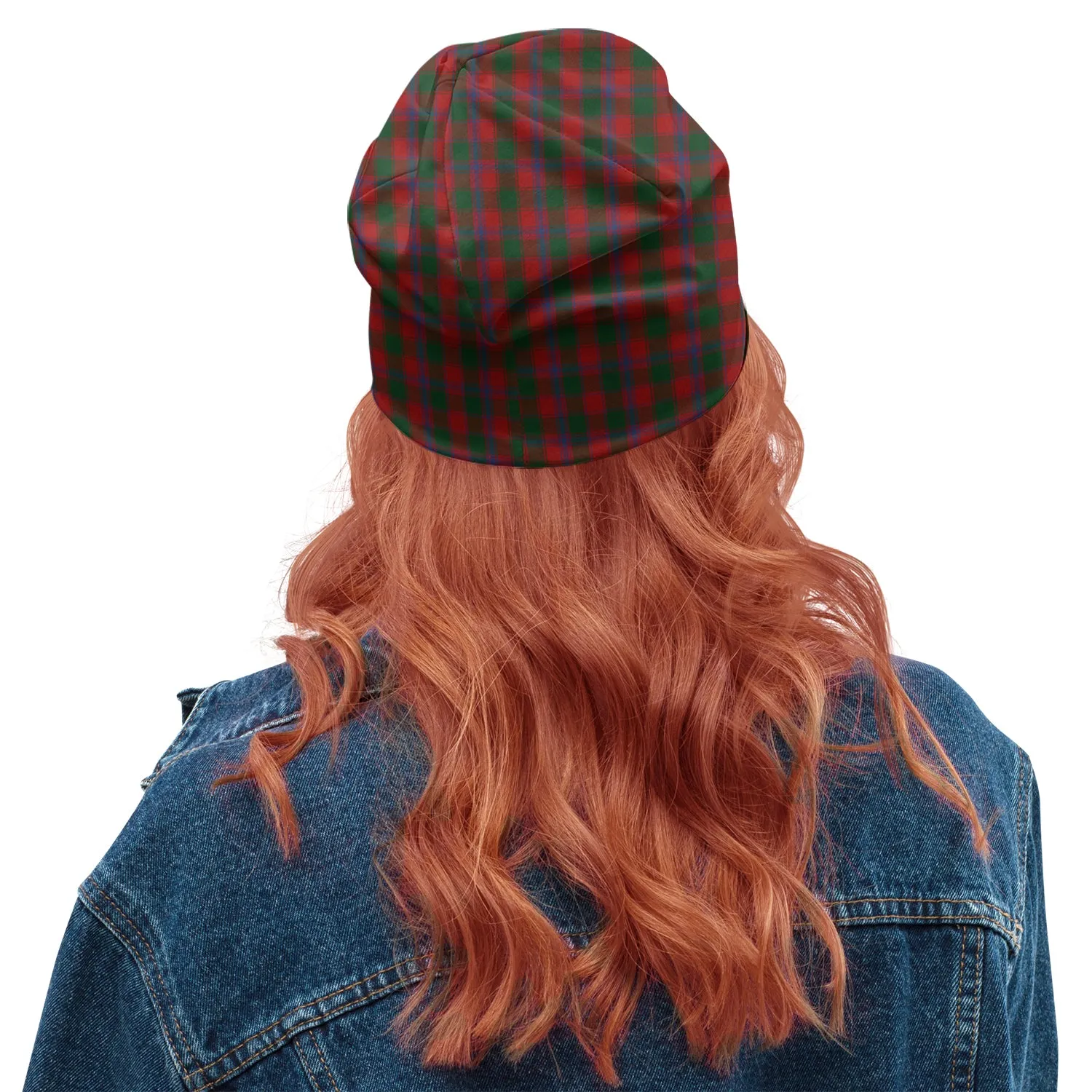 Bruce Old Tartan Beanies Hat with Family Crest