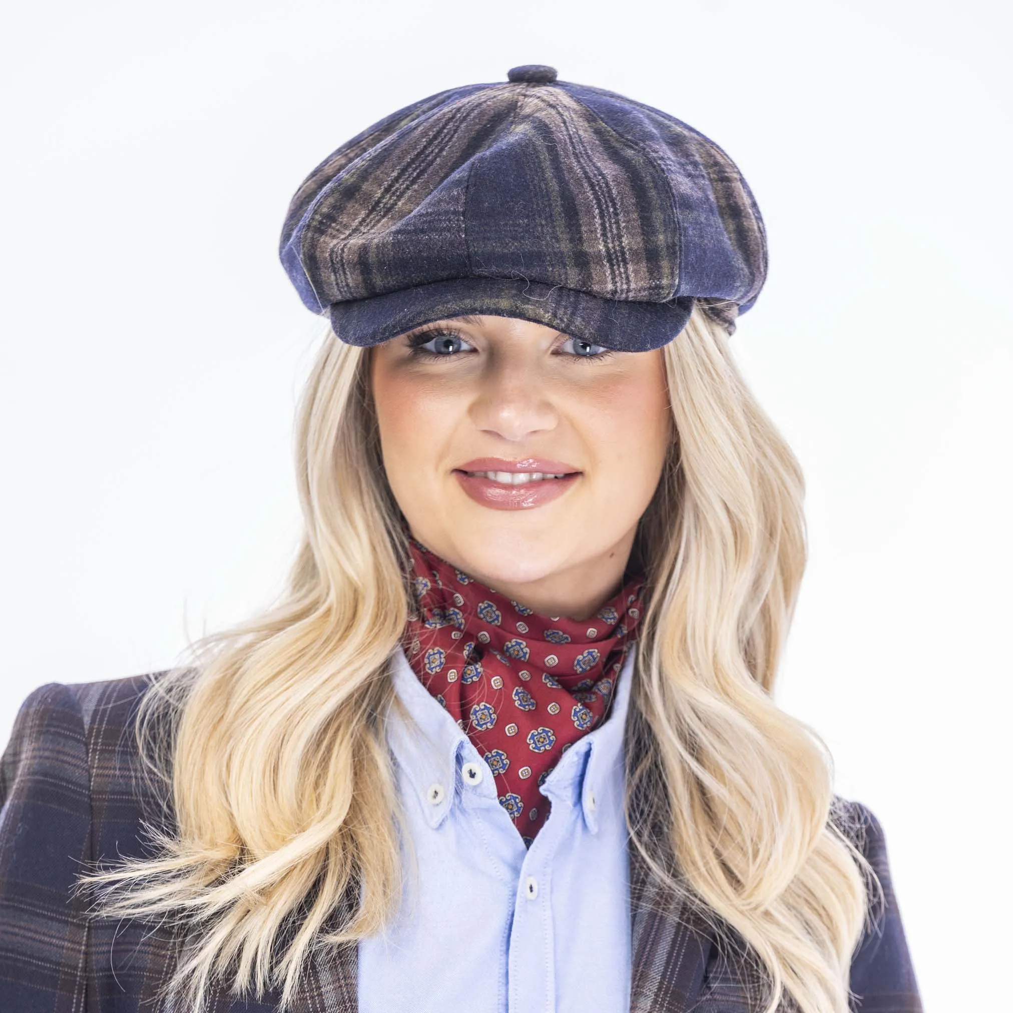 Carlyle Tartan Newsboy Cap