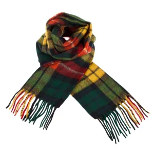 Cashmere Scottish Tartan Clan Scarf  Buchanan Modern