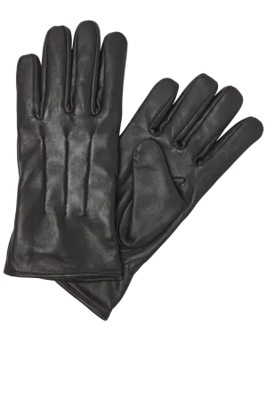 Classic Leather Gloves - Black