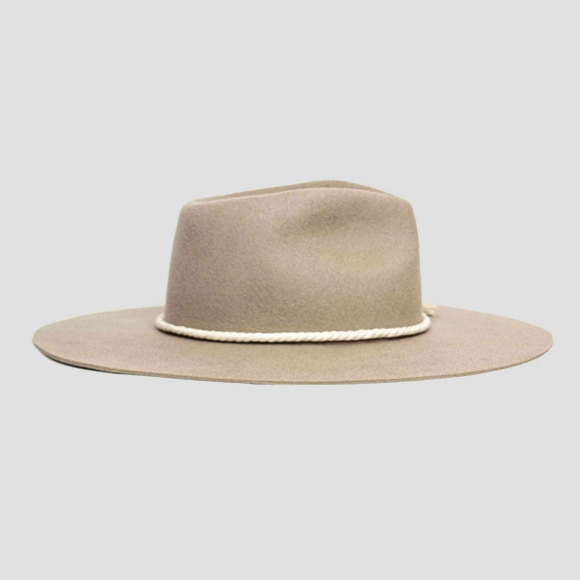 Classic Men's Felt Fedora Hat-Walnut