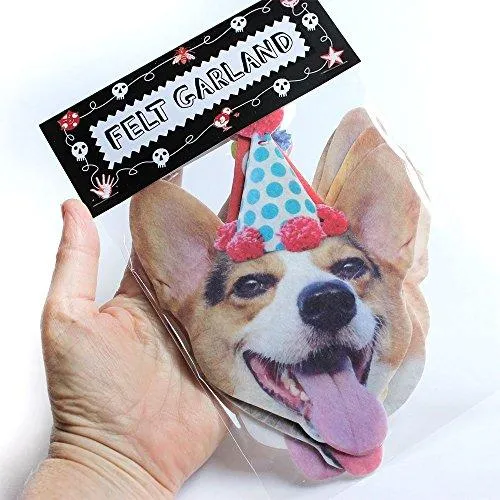 Corgis Birthday Party Banner Decoration by Rawbone Studio