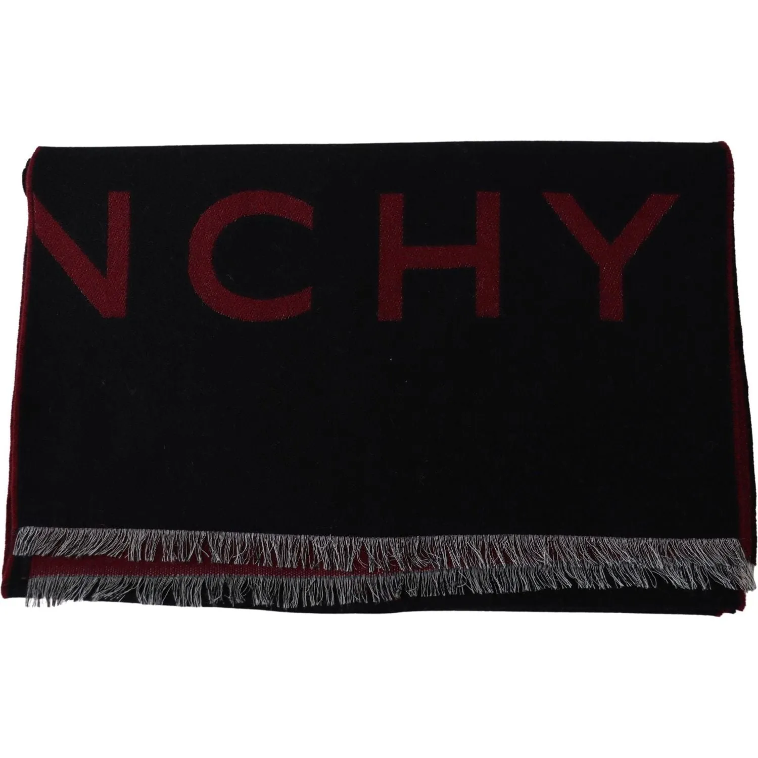 Givenchy Elegant Unisex Wool Silk Blend Scarf