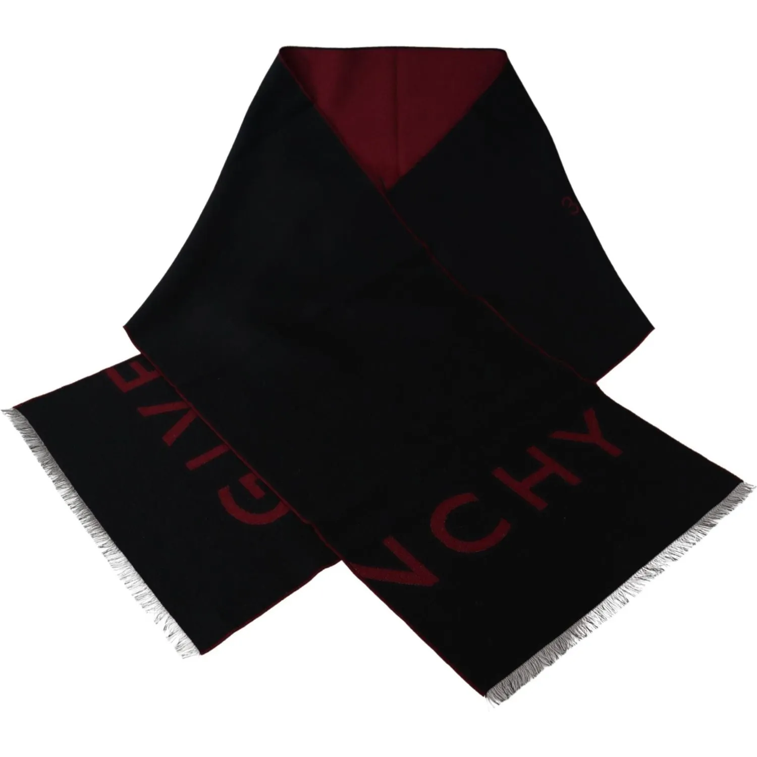 Givenchy Elegant Unisex Wool Silk Blend Scarf