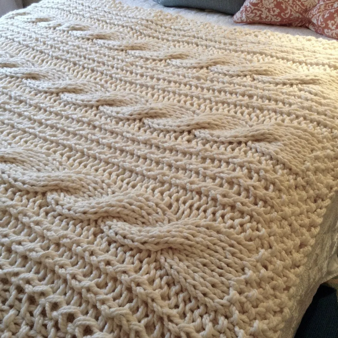 Grace Harbour Cable Knit Blanket Pattern