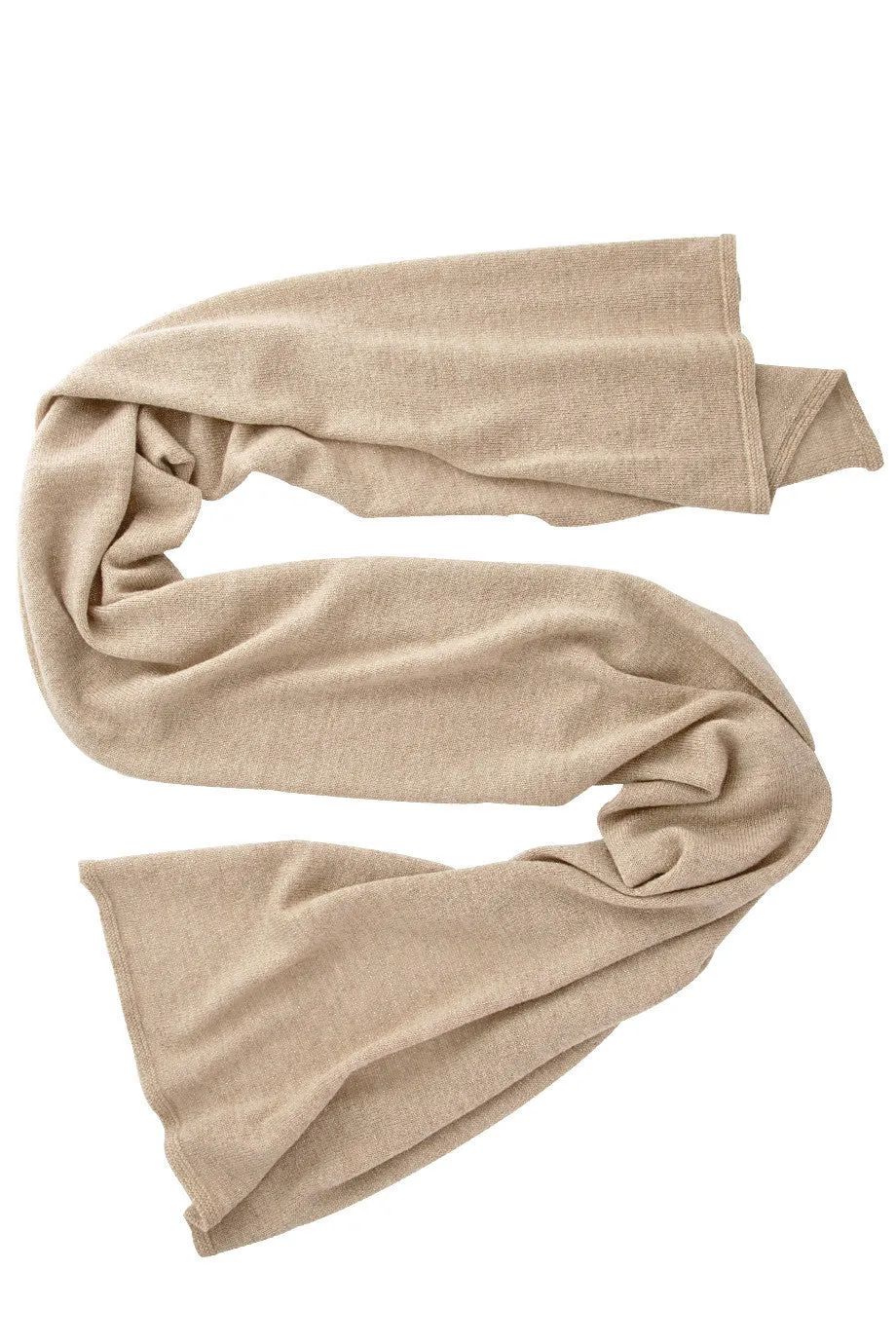 INVERNI SNOWFLAKE Beige Cashmere Glitter Knitted Woman Scarf