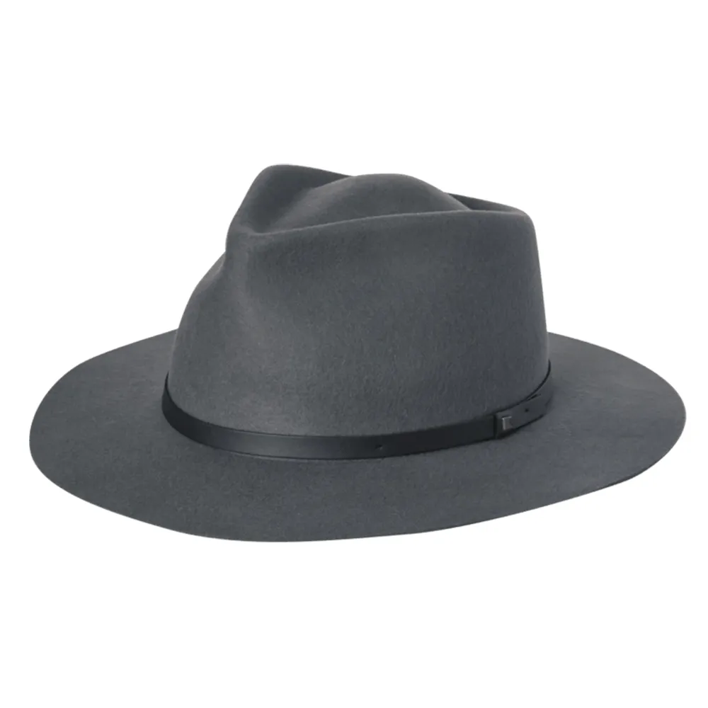 Kooringal Goodwin Unisex Wide Brim Fedora - Steel