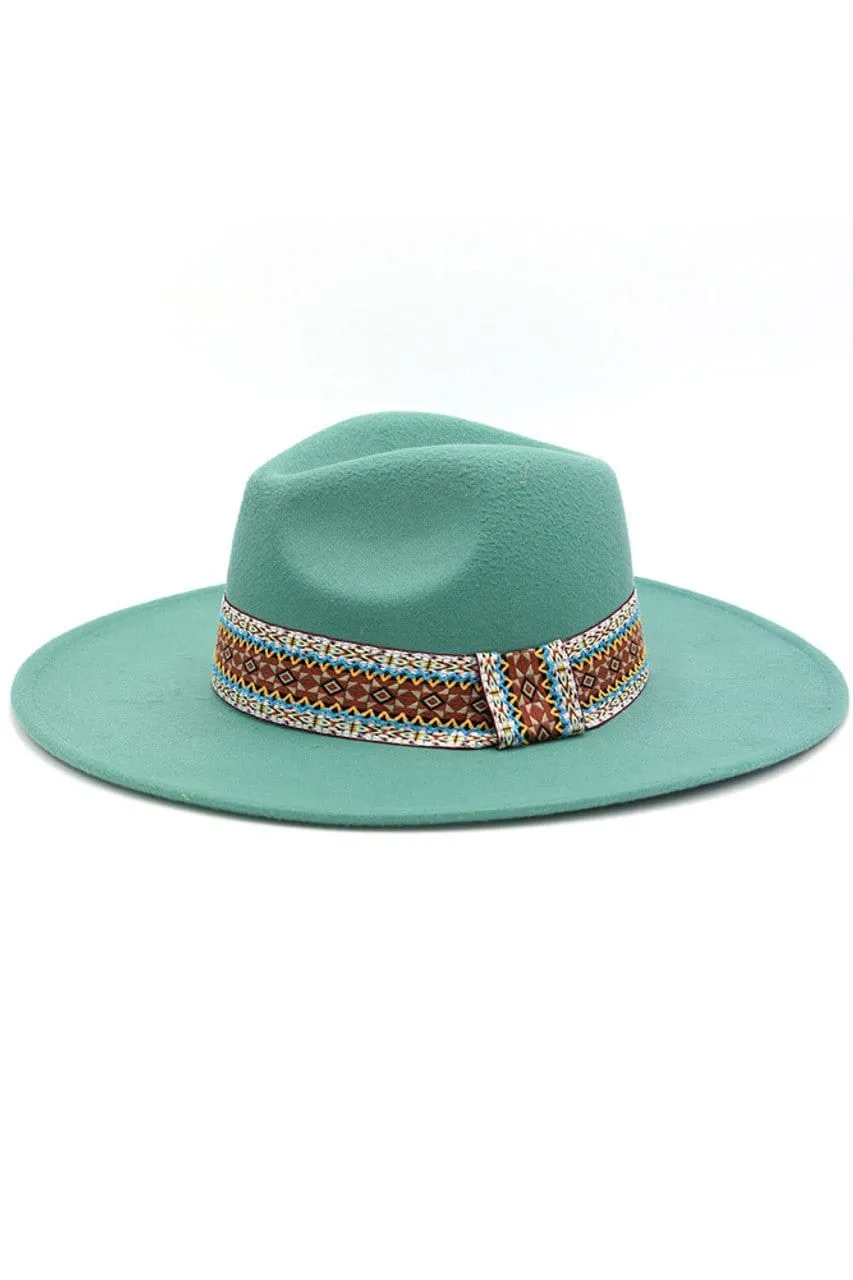 MH0088 Aztec Band Panama Summer Hat