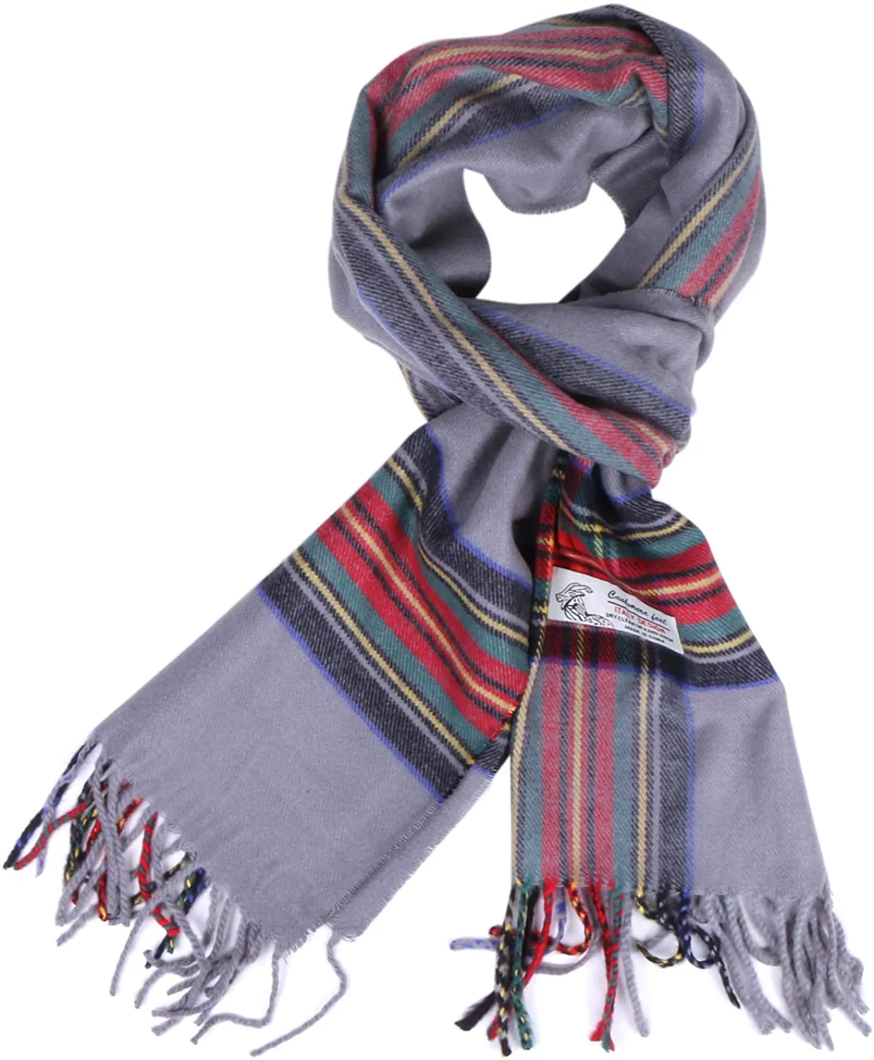 Plaid Cashmere Feel Classic Soft Luxurious Winter Scarf for Men Women