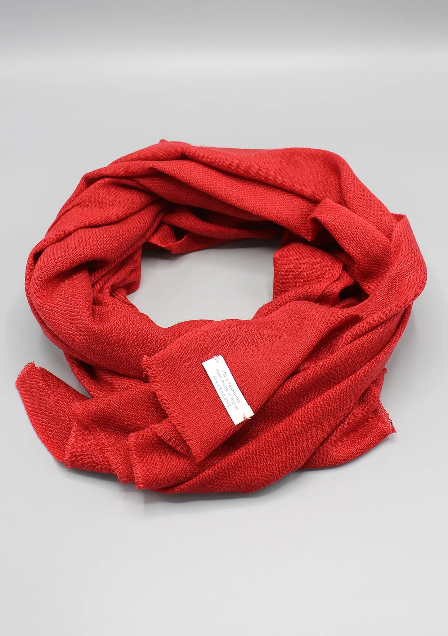 Pure Pashmina Shawl Monk Red