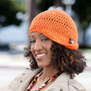 Red Heart Crochet Fashionable Flapper Hat