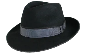 Sempre Wool Felt Snap Brim Fedora by Stefeno Hats