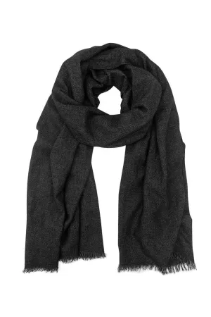 Slate and Salt Handloom Cashmere Scarf - 100% Himalayan Cashmere