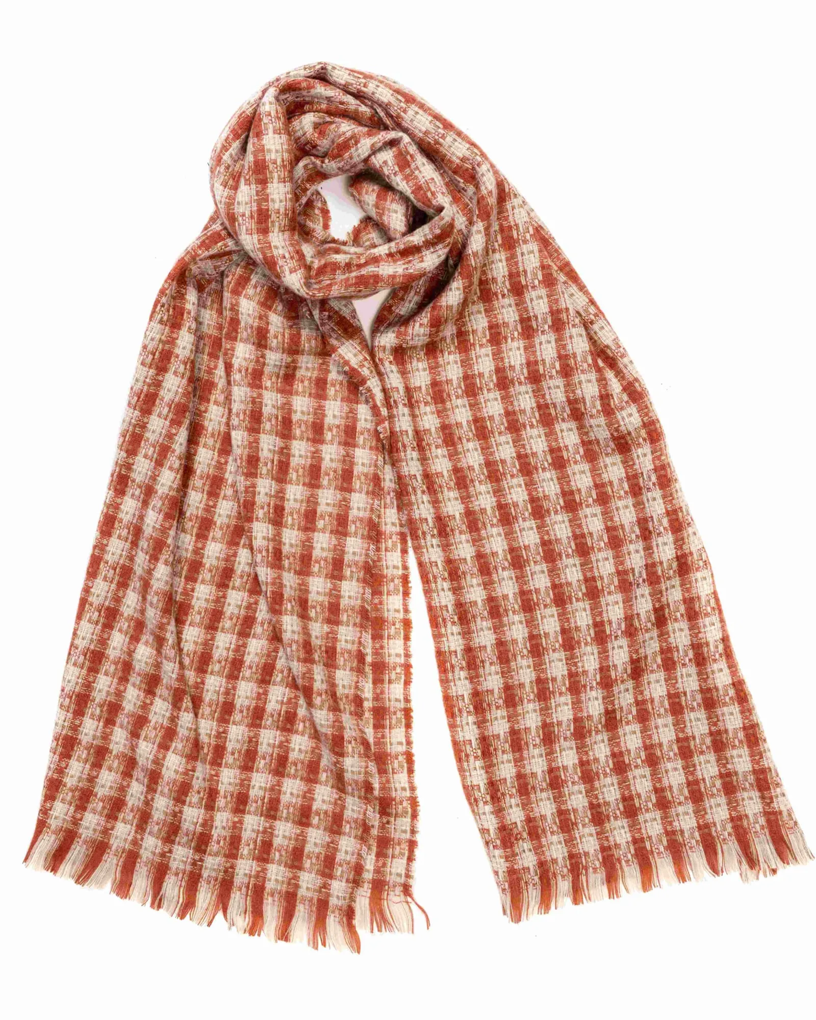 Soft Tweed Scarves Red | RED