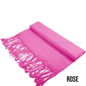 Solid Rose Pashmina Scarves