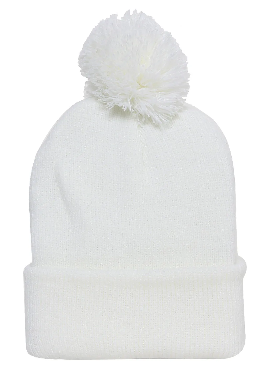 Winter Cuffed Beanie w/ Pom