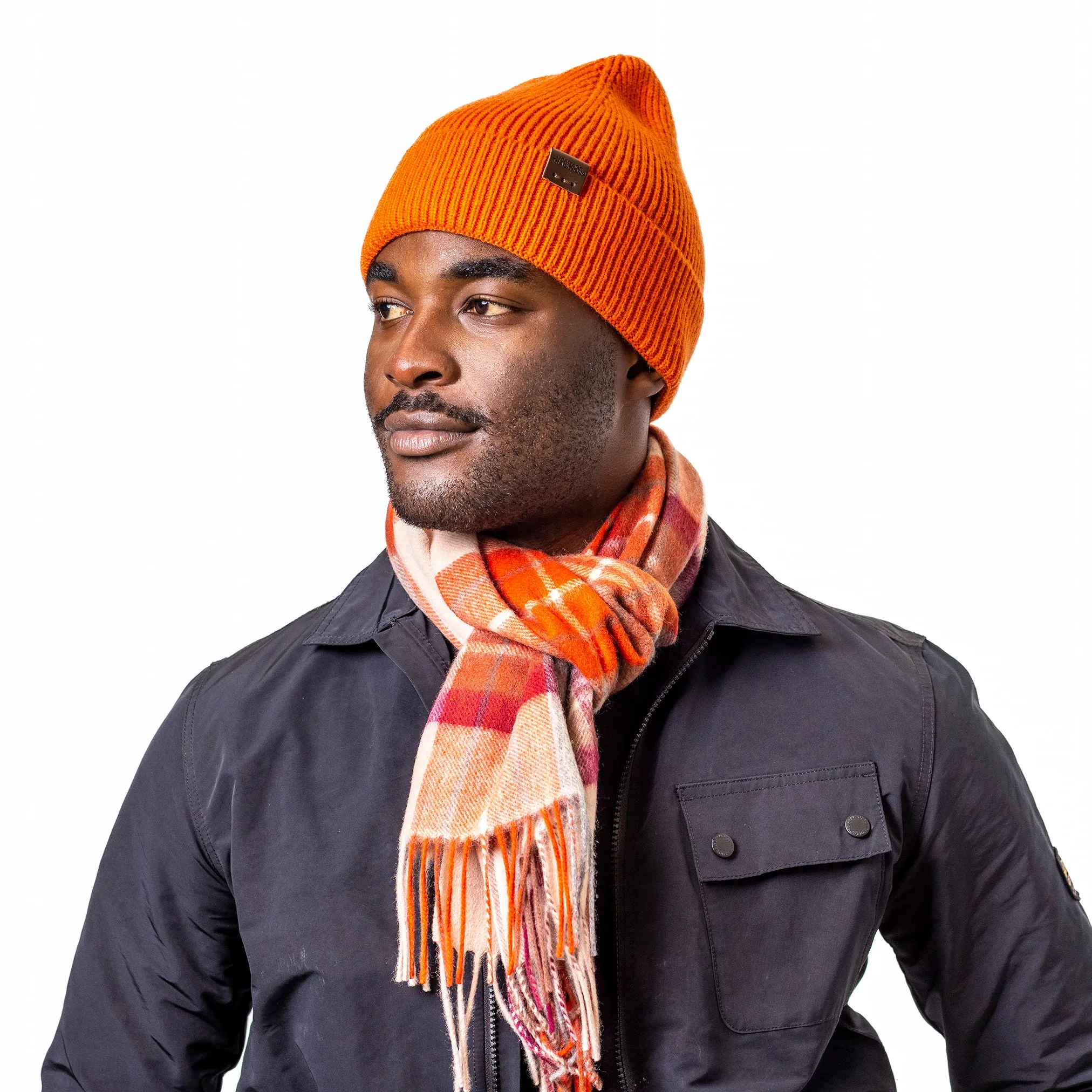 Wool Mix Fisherman Beanie