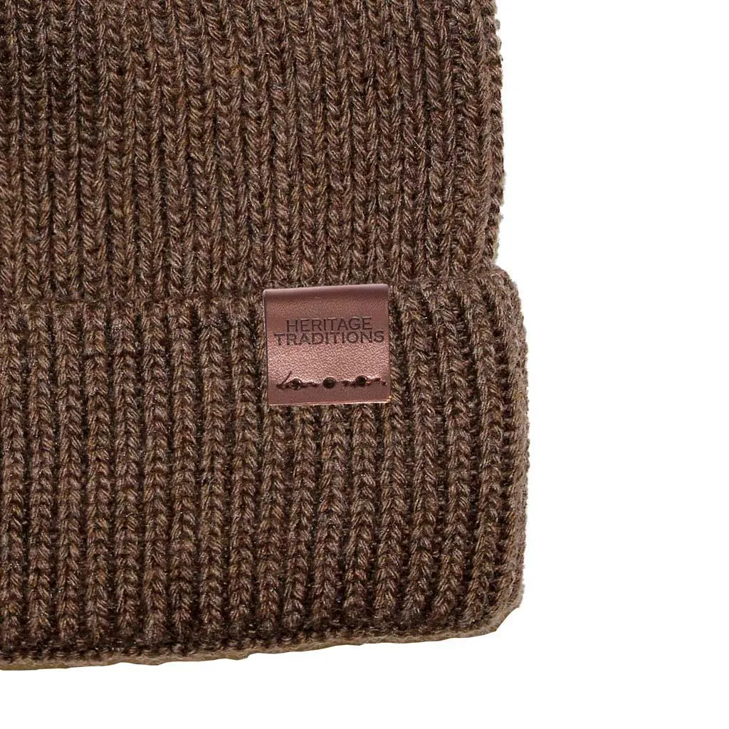 Wool Mix Fisherman Beanie