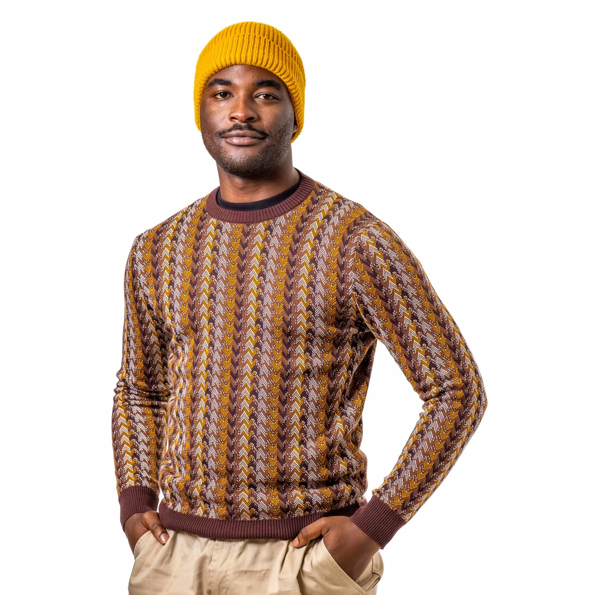 Wool Mix Fisherman Beanie